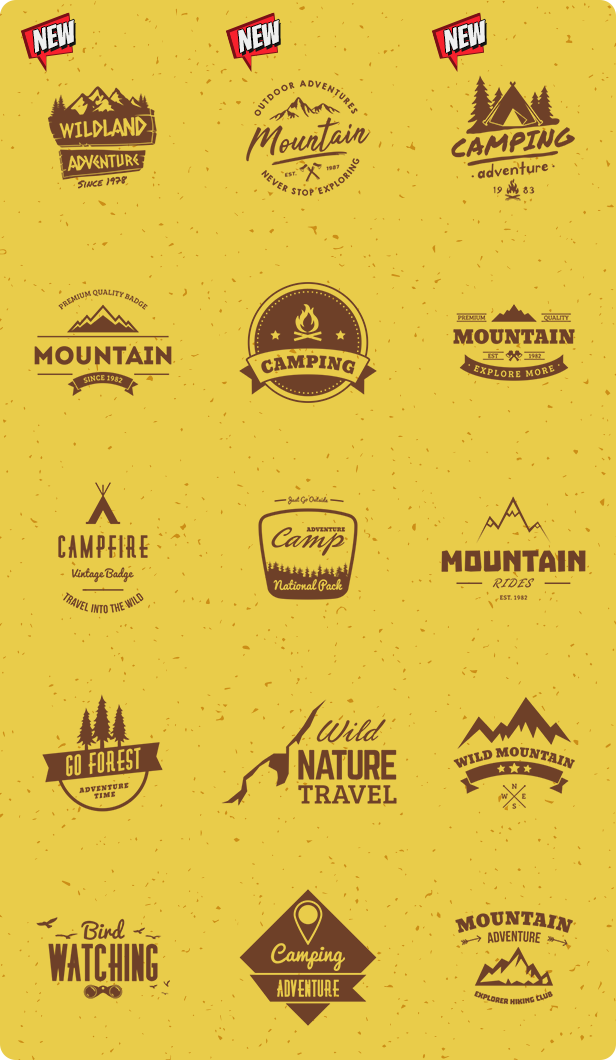  Mountain Travel And Campfire Badges 