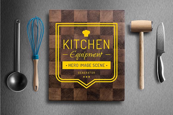 Kitchen equipment scene generator