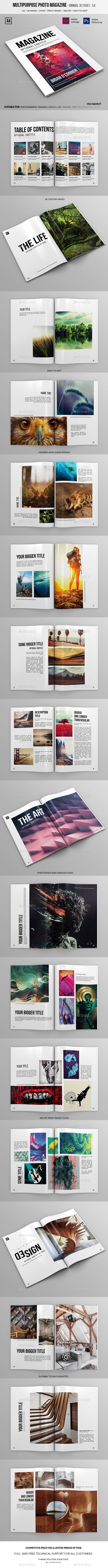  Multipurpose A4 Photo Magazine 36 Pages 