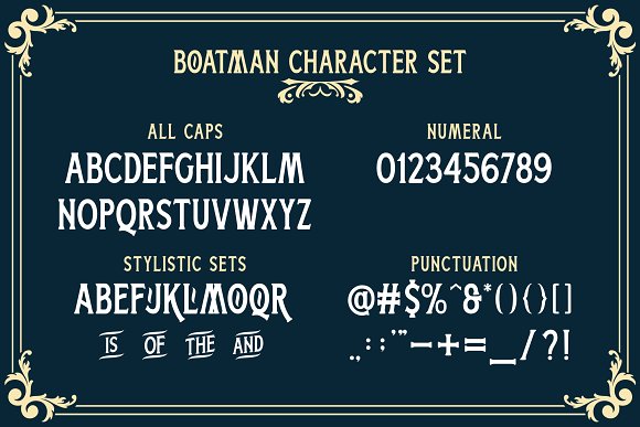 SALE! Boatman Font + Extras
