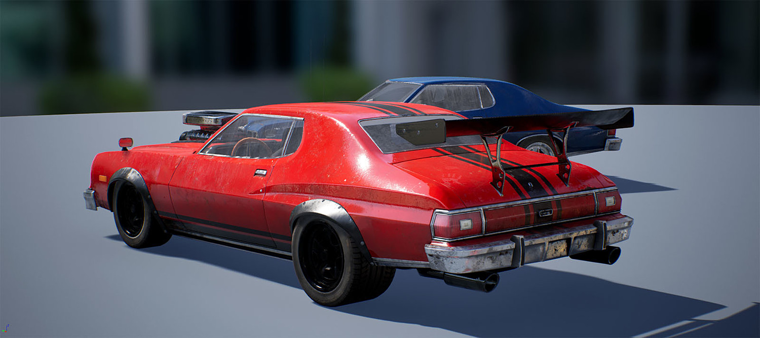 Classic Muscle Car Vehicle Pack UE4