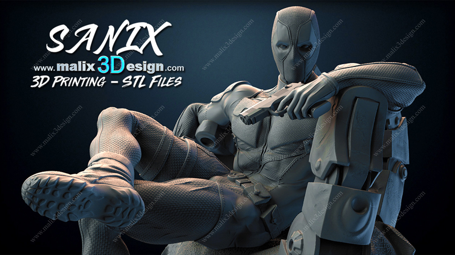 Deadpool & Lady Deadpool 3D printable Ready