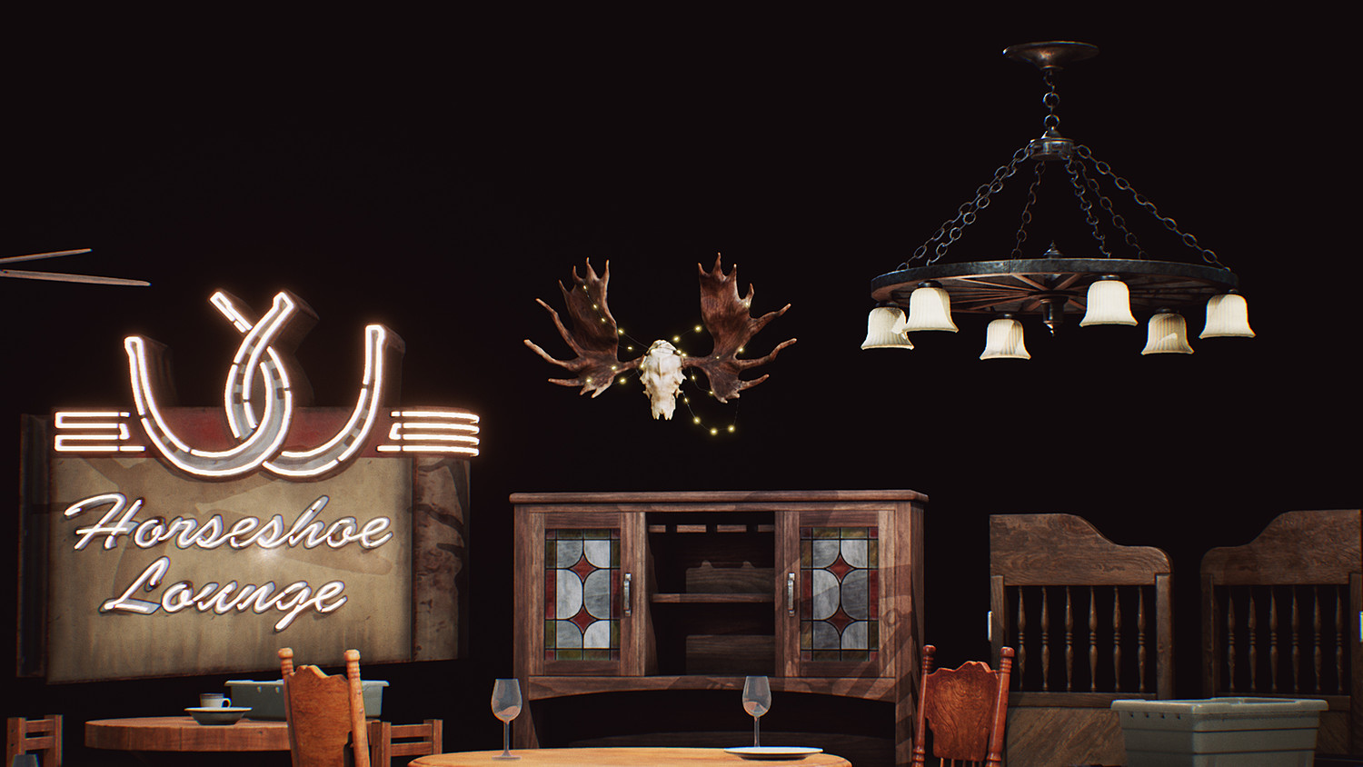 Restaurant and Dive Bar Props COMBO PACK [UE4+Raw]