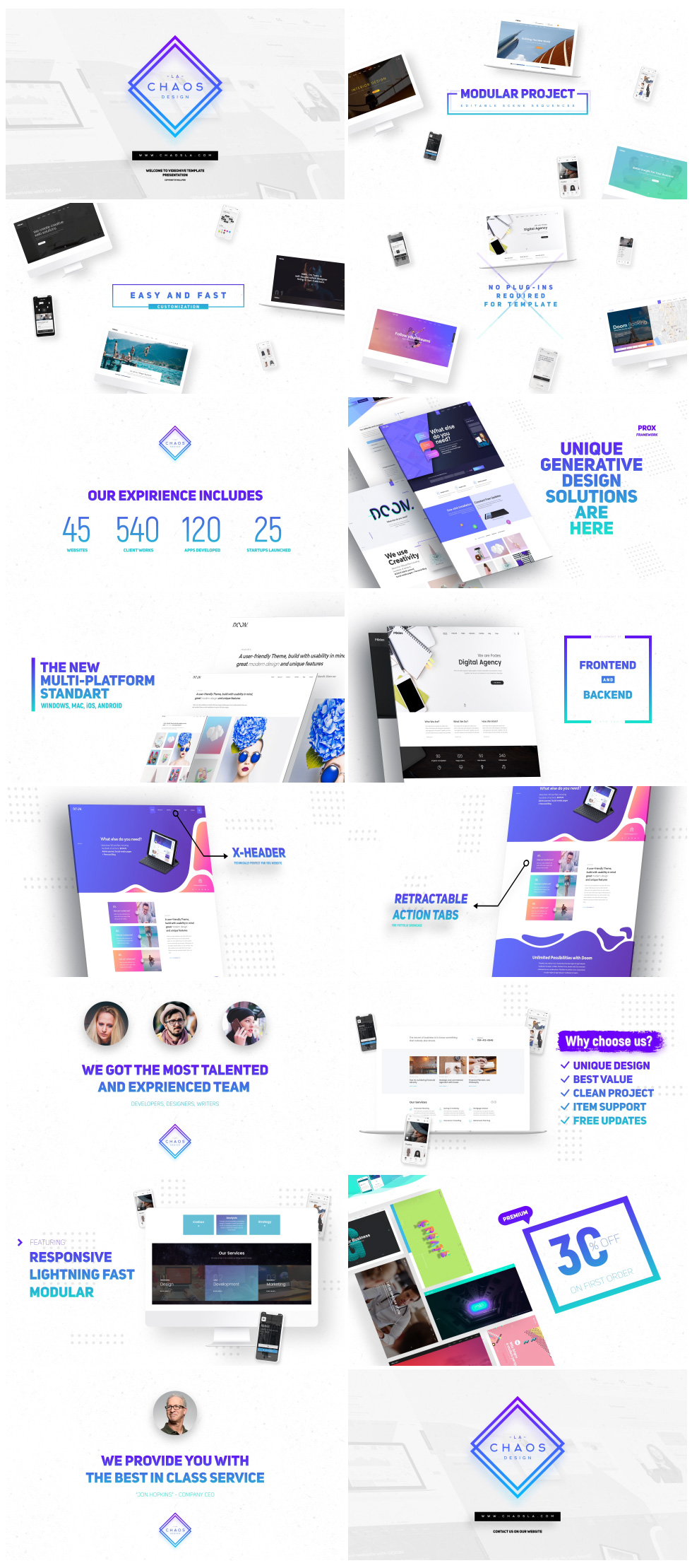  Premium Website Presentation / Agency Promo / Product Showcase 