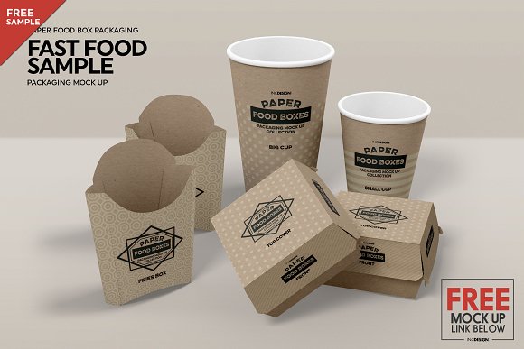 VOL.12 Food Box Packaging Mockups