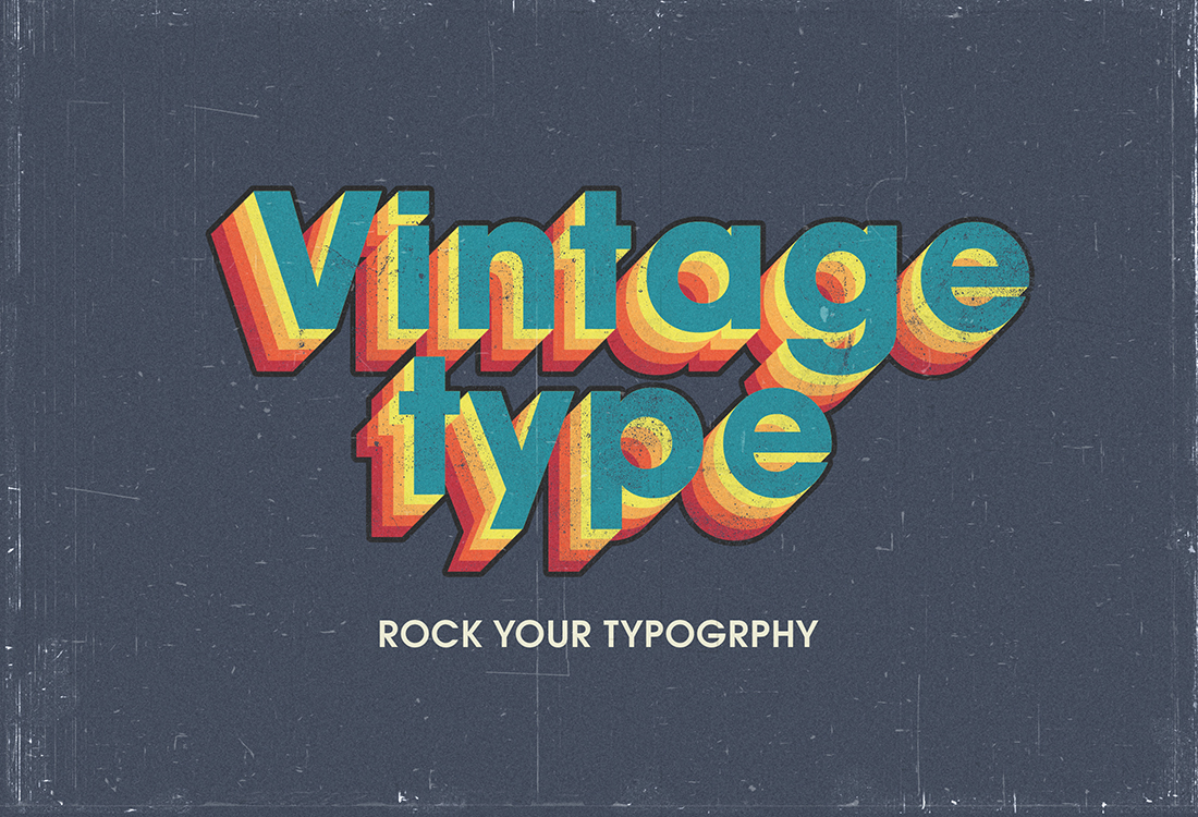  Vintage Text Effects V2 