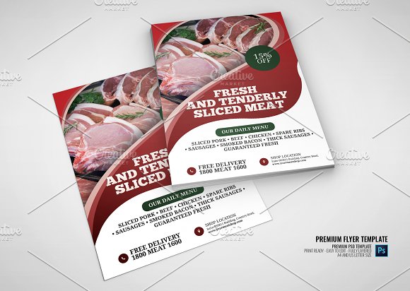 Butcher Shop and Services Flyer