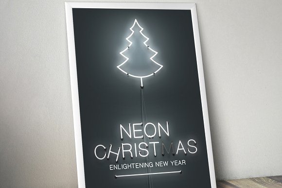 Neon Christmas Layer Style