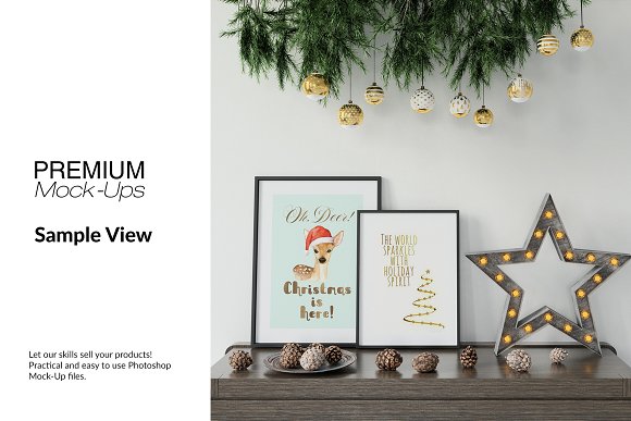 Christmas Frames & Wall Set
