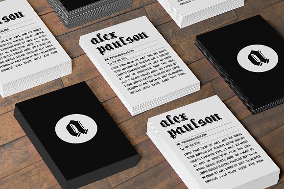 Black And White Business Card 015