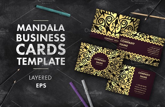 Mandala business card 012