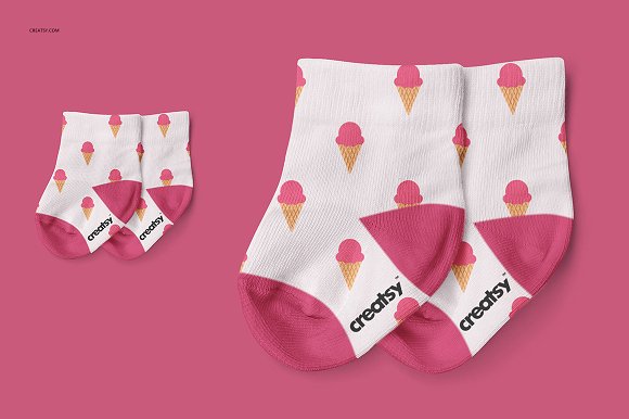Baby Socks Mockup Set