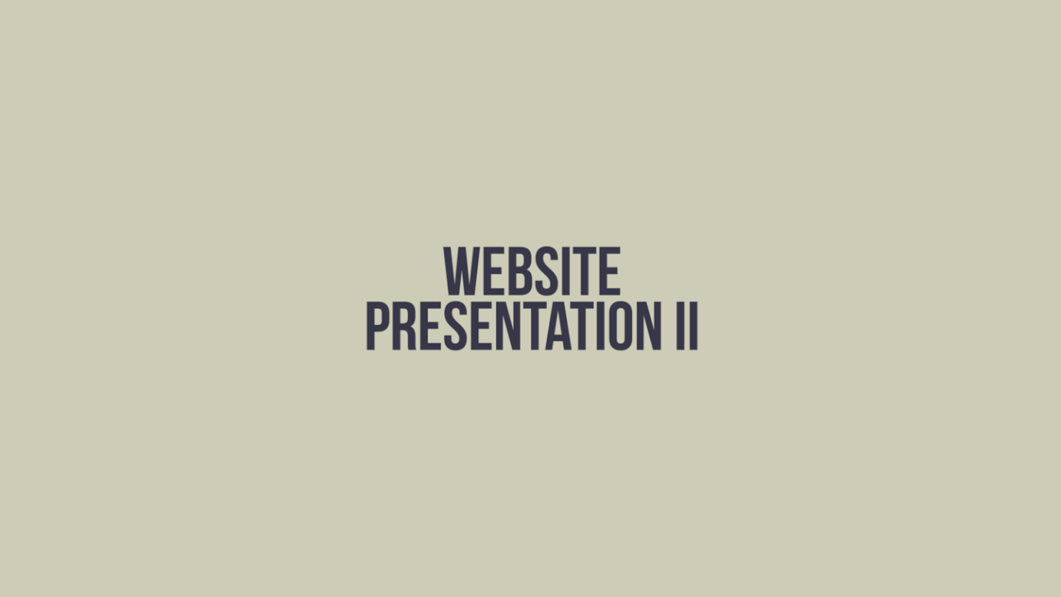  Website presentation 2 