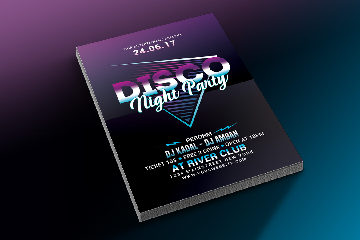 Disco Night Party Flyer 