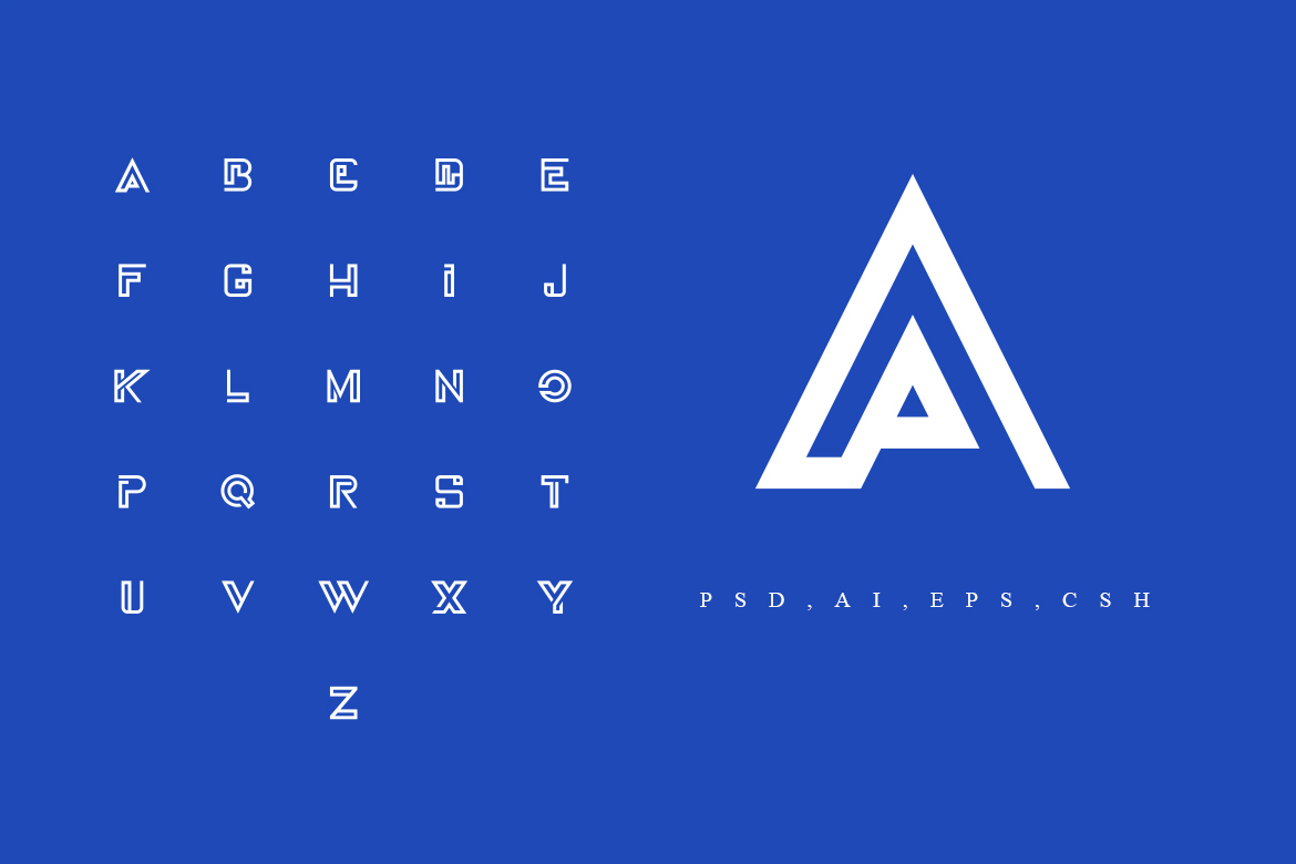 A - Z Logo - alphabet Pack 