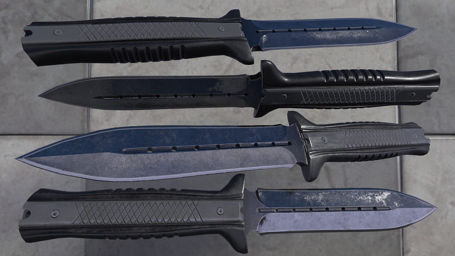 HQ PBR Combat knives pack