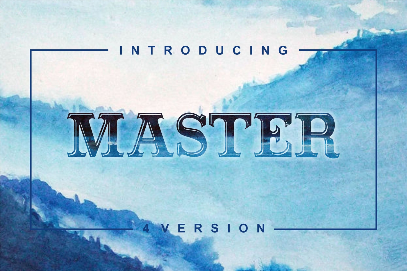 Masterpiece - serif font in 4 versions 