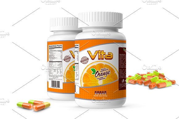 Pills Botle Vitamin
