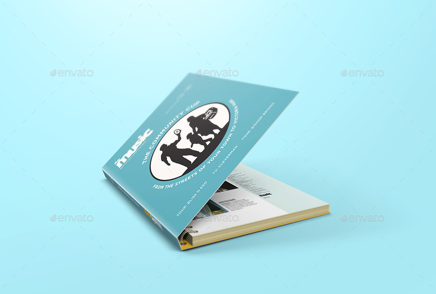 دانلود موکاپ کتاب با جلد سیمی