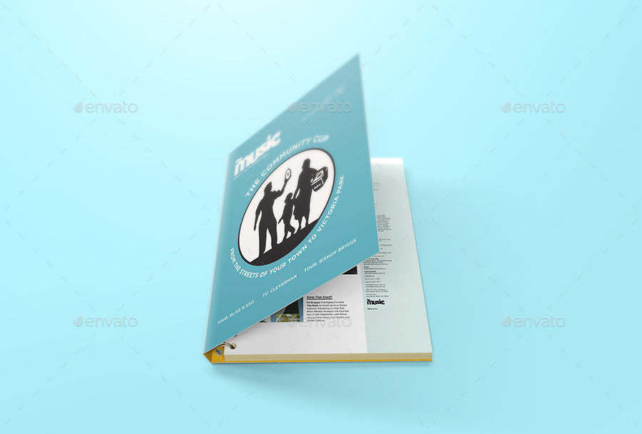 دانلود موکاپ کتاب با جلد سیمی