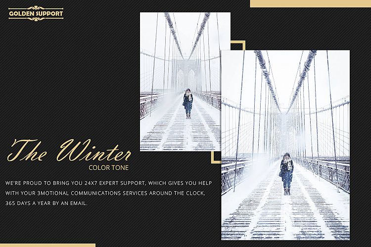 Winter Theme Color Grading Photoshop Actions Collection 02