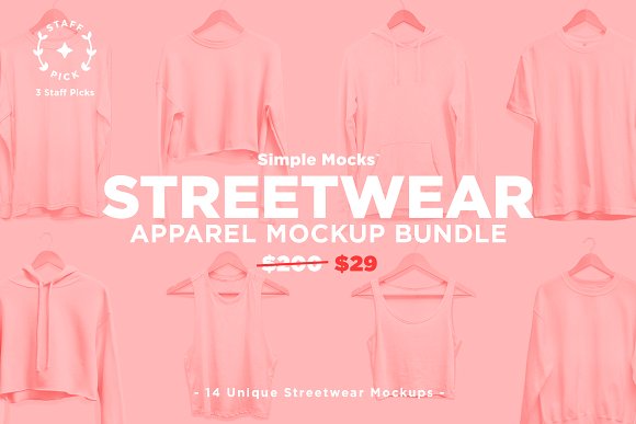 Streetwear Apparel Mockup Bundle
