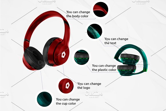 Headphones Mockup Kit