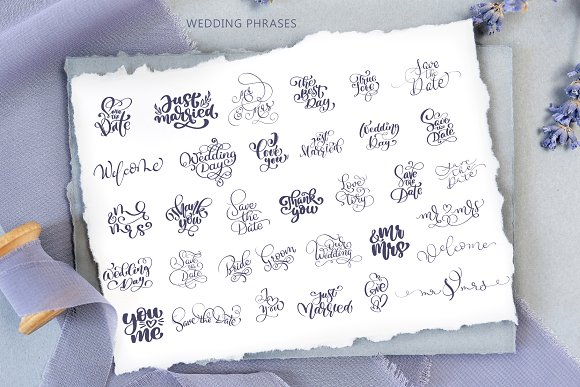 Wedding Vector Calligraphy