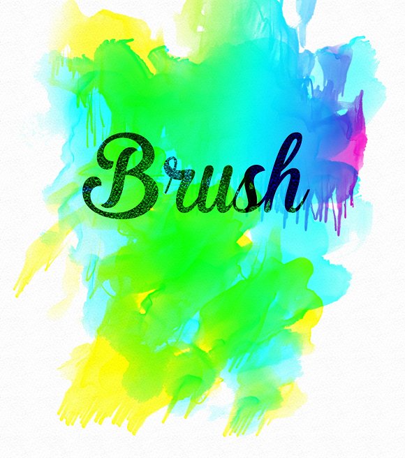 Water color Photoshop Brush Set-5