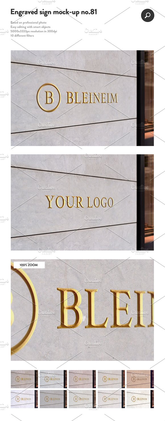 50 sign facade logo mockup bundle 2