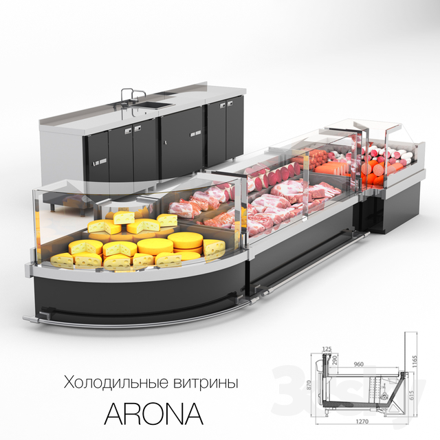 Refrigerated Display Cases ARONA