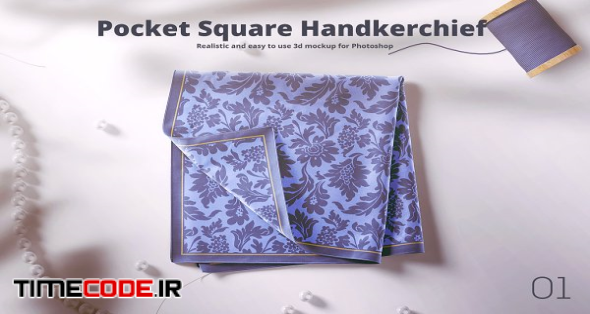 دانلود موکاپ دستمال ابریشمی مربع Silk Square Handkerchief Mockup 3738916 - تایم کد | مرجع دانلود ...