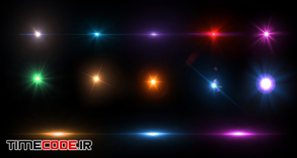 Colorful Lens Flare Collection 