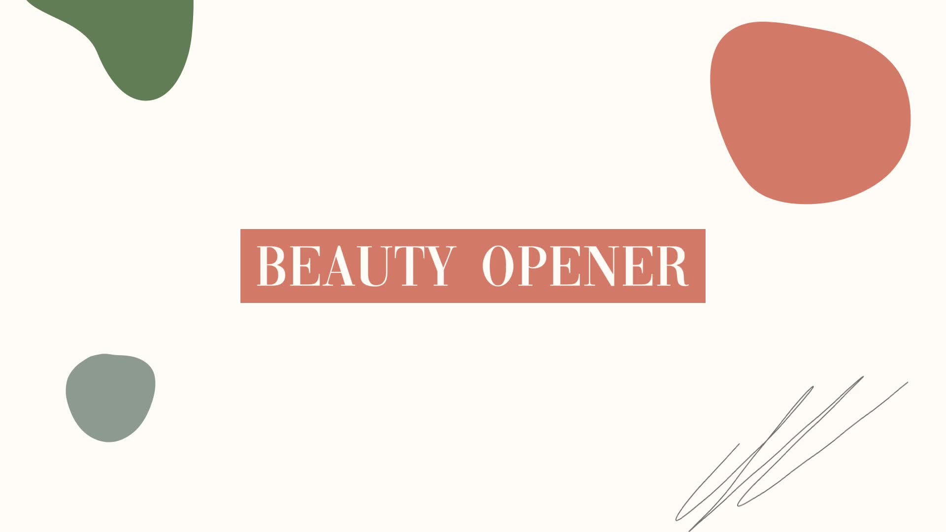  Fashion Beauty Tender Opener 