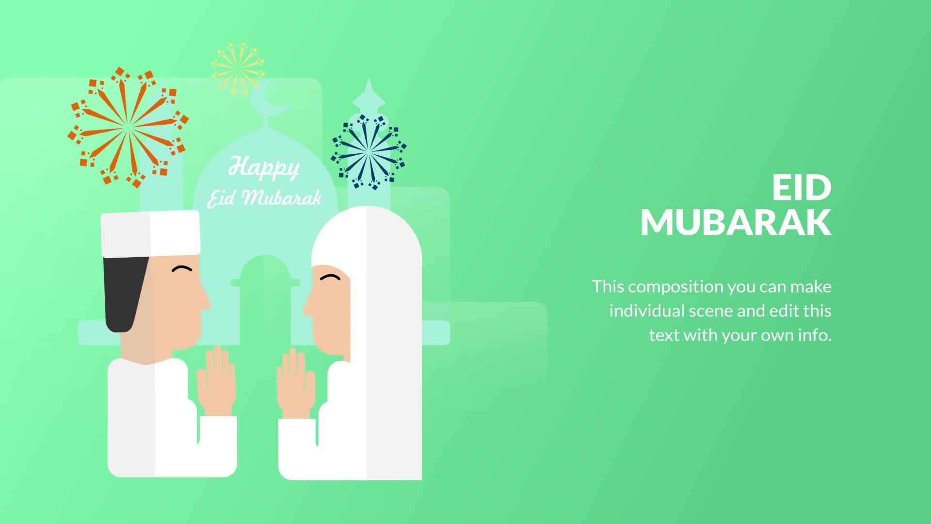  Eid Mubarak Animation - After Effects 