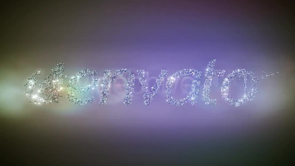 Diamonds Element 3D Logo Text Reveal