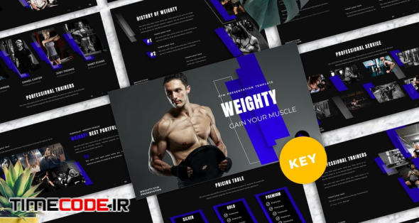 Weighty - Gym Keynote Templates