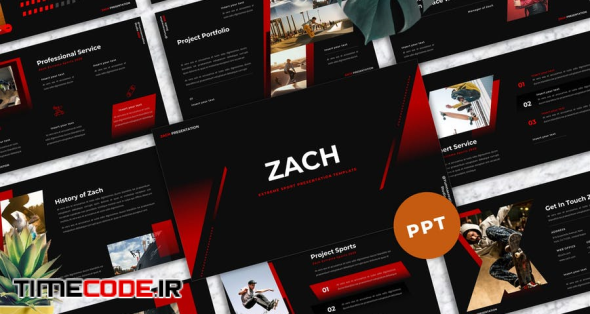 Zach - Extreme Sport Powerpoint Templates
