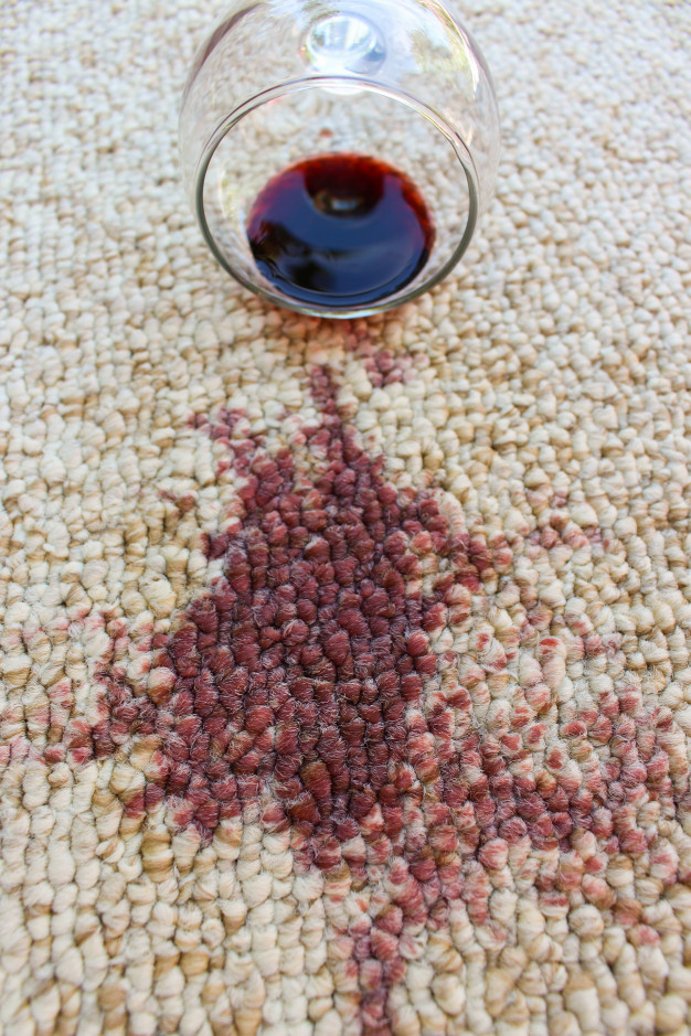 Glass Of Red Wine Fell On Carpet, Wine Spilled On Carpet 