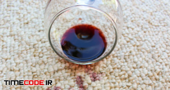 Glass Of Red Wine Fell On Carpet, Wine Spilled On Carpet 