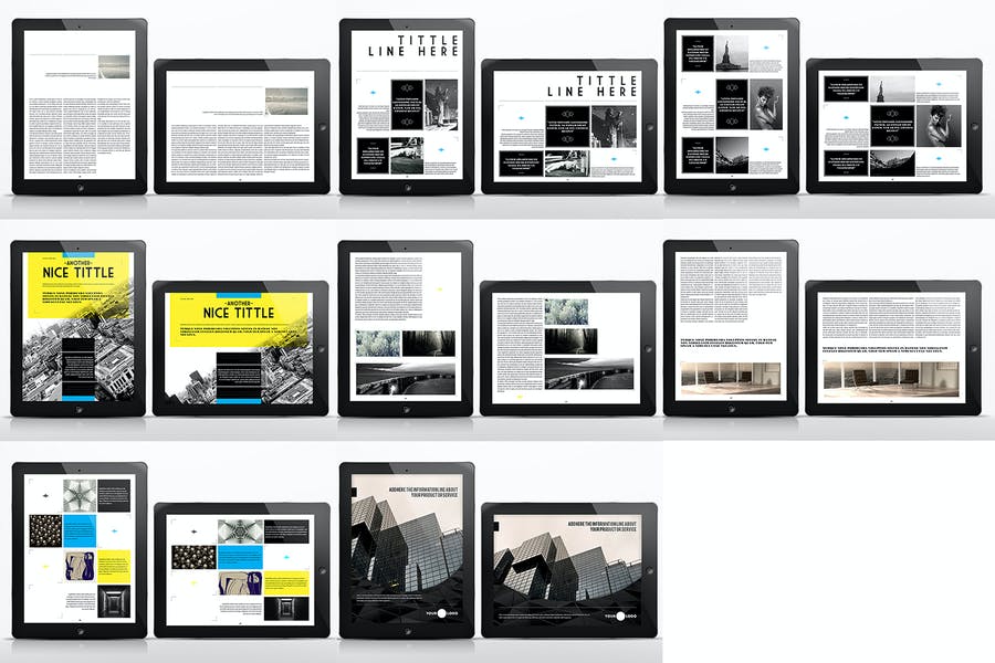 Le Journal Tablet Magazine Indesign Template