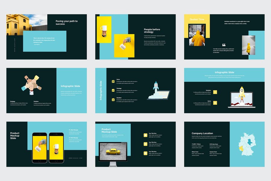 Nueve - Yellow Tone Business Powerpoint