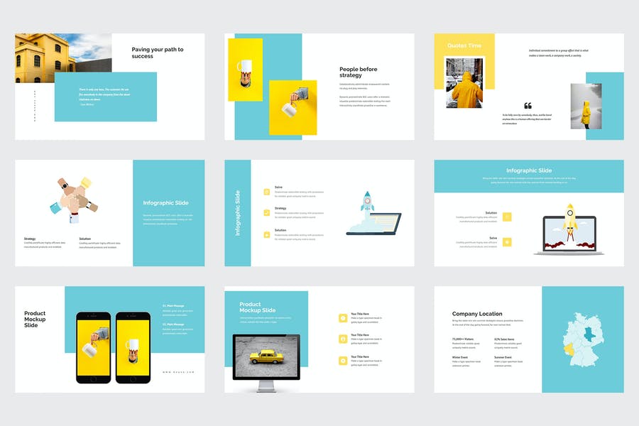 Nueve - Yellow Tone Business Powerpoint
