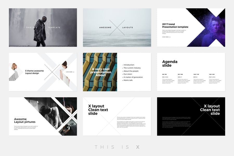 The X - Powerpoint Template