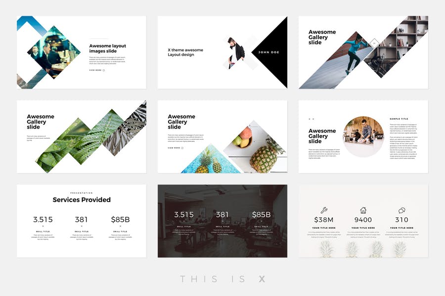 The X - Powerpoint Template