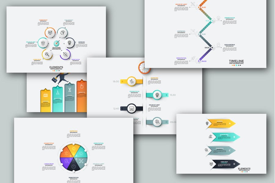 Infographic Solutions. P1. Powerpoint Template