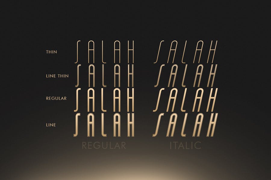 Salah Sans Serif 8 Font Family