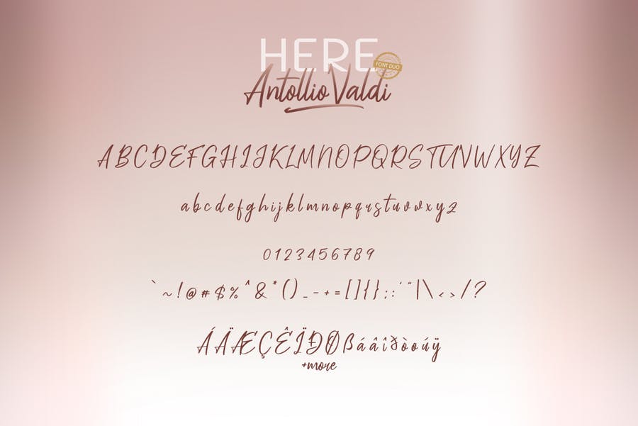 Here Antollio Valdi Font Duo