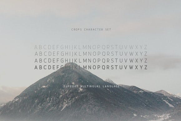 Crops - A Clean Sans Serif