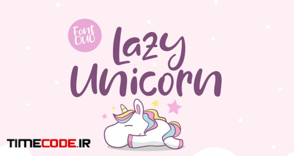 Lazy Unicorn Font Duo
